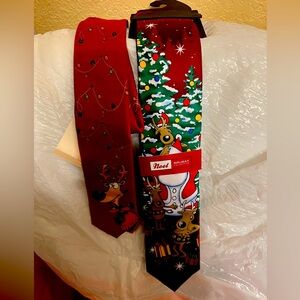 Two New Christmas ties in perfect condition beautiful